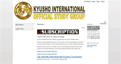 Desktop Screenshot of kyusho-international.ch