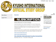 Tablet Screenshot of kyusho-international.ch